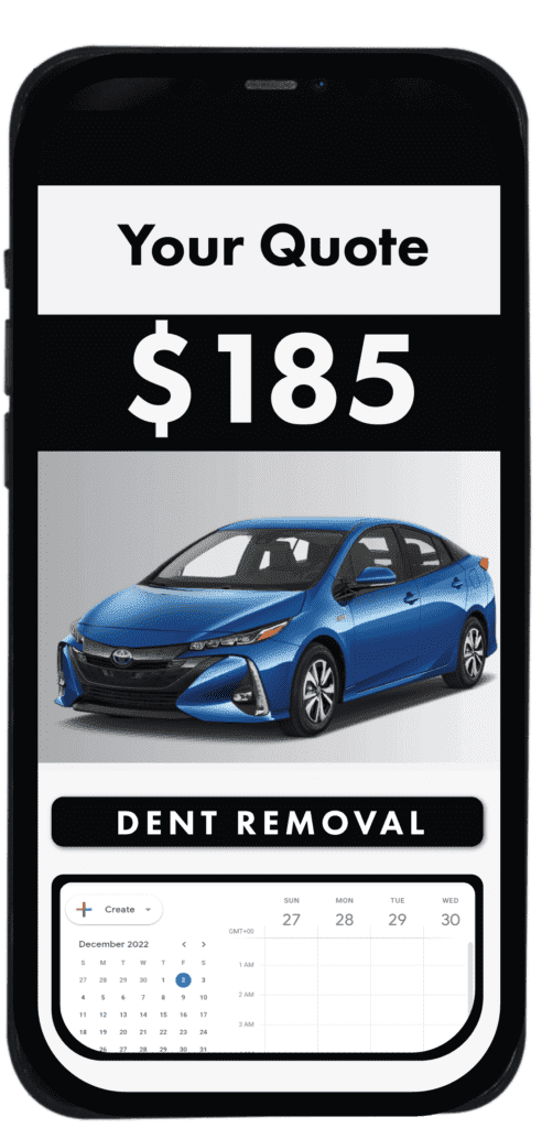 an example for of a price for dent removal in USA