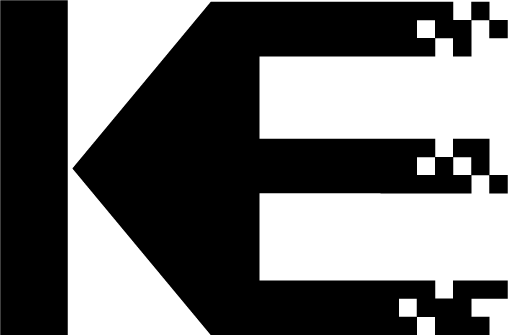 K logo black